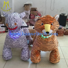 Chine Hansel  shopping mall plush coin operated happy rides on animal plush riding zebra fournisseur