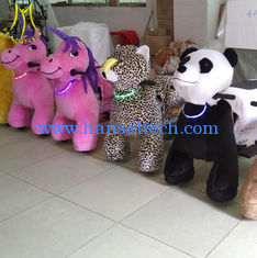 Chine Hansel  plush riding animal indoor amusement rides walking plush dog toy fournisseur