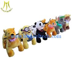Chine Hansel  coin operated plush ride on toy dog walking machine for outdoor playground fournisseur