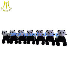 Chine Hansel coin operated plush walking bear stuffing animal machine riding panda toy fournisseur