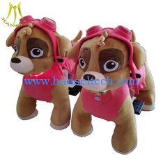 Chine Hansel coin operated animal ride large plush ride toy on wheels fournisseur
