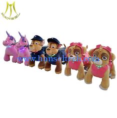 Chine Hansel battery plush ride on animal coin operated animal ride amusement fox ride fournisseur