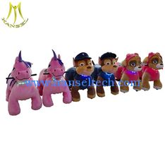 Chine Hansel  popular stuffed animals battery plush ride on animal amusement walking unicorn ride fournisseur