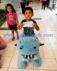 Chine Hansel shopping mall kids and adult battery operated motorized plush riding animals fournisseur