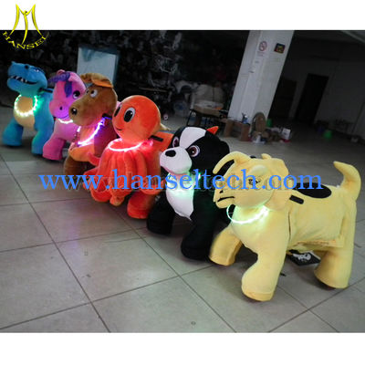 Hansel coin operated rechargeable battery walking animal happy rider toys on wheel fournisseur
