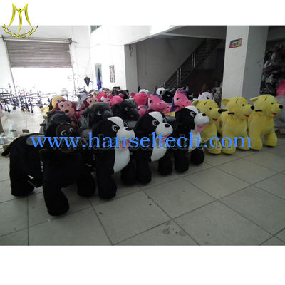 Hansel Plush Walking Animals 4 Wheels Bicycle Toy Stuffed Animals To Paint Animation Guangzhou fournisseur