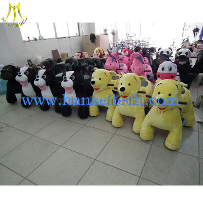 Hansel Plush Walking Animals 4 Wheels Bicycle Toy Stuffed Animals To Paint Animation Guangzhou fournisseur