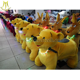 Hansel 2016 high quality coin operated ride on costumes 12 volt ride on toys style plush animal electric scooter fournisseur