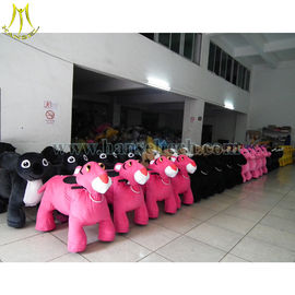 Hansel Best selling plush material coin operated rental electric animal rides for sale fournisseur