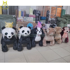 Hansel Best selling kid scooter electric horse plush toys stuffed animals on wheel in shopping mall fournisseur