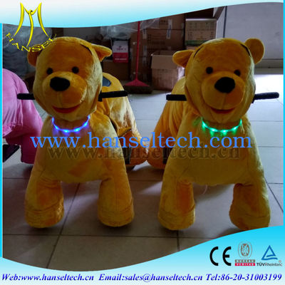 Hansel high quality Shopping Center amusement rides zoo animal scooter fournisseur