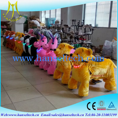 Hansel high quality Shopping Center amusement rides zoo animal scooter fournisseur