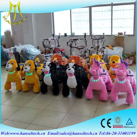 Hansel hot sale funny stuffed animals scooters in mall unicorn electric ride fournisseur