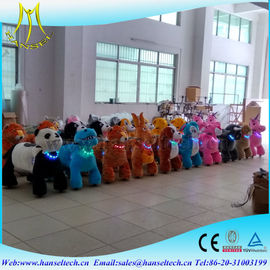 Hansel hot sale funny stuffed animals scooters in mall unicorn electric ride fournisseur