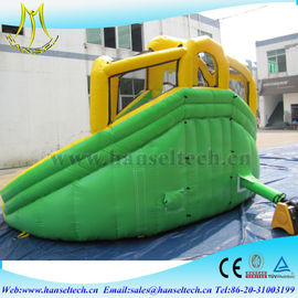 Hansel PVC material kids water park games inflatable bouncers with water slide fournisseur