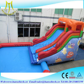 Hansel red and blue kids amusement park equipment inflatable climbing structure water pool sidel fournisseur