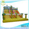 Hansel attractive kids amusement park games inflatable climbing wall with slide fournisseur