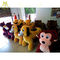 Hansel pay attention to details kids riding train amusement park moving outdoor motorized plush riding animals fournisseur