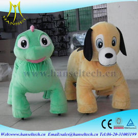 Hansel safari animal motorized ride indoor amusement park equipment electric stuffed animals adults can ride theme park fournisseur