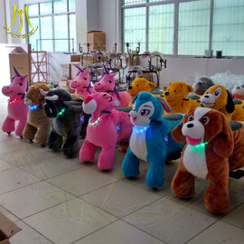 Hansel ride on animals in shopping mall playground equipment rocking family entertainment center kid animal scooter ride fournisseur