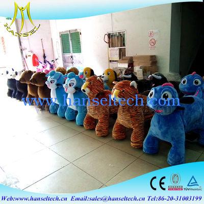 Hansel playground equipment rocking mini helicopter amusement ride coin operated dinosaur ride scooter stuffed animal fournisseur