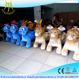 Hansel amusement ride coin operated kiddie rides for sale plush toys stuffed animals on wheels zippy pets fournisseur