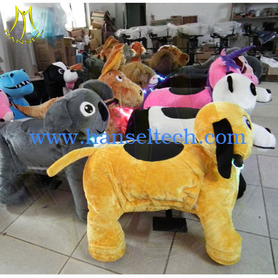 Hansel family entertainment center coin operated dragon ride electrical animaltoy riding stuffed animal scooter ride fournisseur