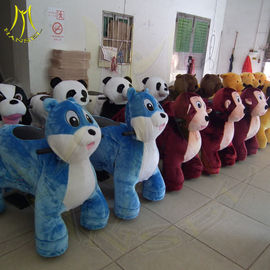 Hansel kiddie ride small train rohs standard luck cow electric motorized scooter with coin operated animal scooter ride fournisseur