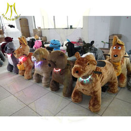 Hansel rich toys rocking horse amusment rides for sale unicorn motorized plush animal coin operated kiddie rides fournisseur