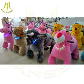 Hansel battery powered ride on animals coin operated electric toy car mechanical walking animal bike ride on animals fournisseur