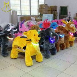 Hansel battery powered ride on animals coin operated electric toy car mechanical walking animal bike ride on animals fournisseur