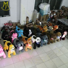 Hansel giant plush animals kids ridingmechanical walking animal bike coin operated car kids ride on car kiddy ride fournisseur
