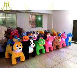 Hansel plush electric horse toy coin operated gaming machines bull riding toys for kids giant animals kids riding fournisseur
