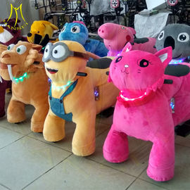Hansel plush electrical animal toy kiddie rides inexpensive amusement park rides rideable indoor amusement park games fournisseur