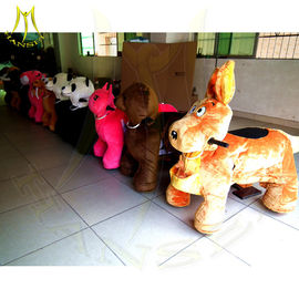 Hansel plush electric horse toy amusement ride manufacturers giant animals kids riding kid animal scooter rider fournisseur