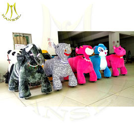 Hansel happy ride toy animal scooter ride hot in shopping mall kids coin operated game machine walking animal toy fournisseur
