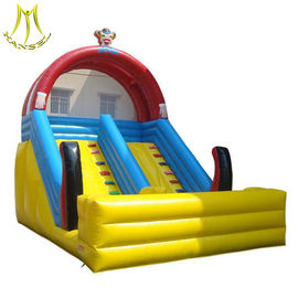 Hansel stock inflatable amusement park kids jumping castle with slide supplier fournisseur