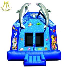 Hansel kids outdoor inflatable bouncer castle with slides Guangzhou fournisseur
