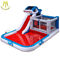 Hansel cheap indoor bounce round inflatable water slide for outdoor playground wholesale fournisseur