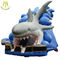 Hansel low price amusement park inflatable toys shark slide for children in game center fournisseur