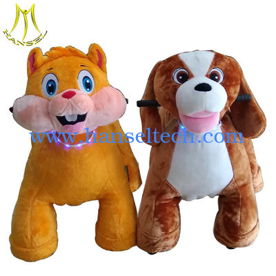 Hansel mall plush electric stuffed animal ride motorized animals in Guangzhou fournisseur