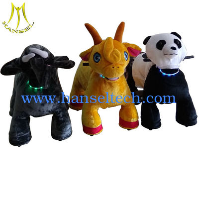 Hansel mall plush electric stuffed animal ride motorized animals in Guangzhou fournisseur