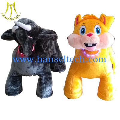 Hansel mall plush electric stuffed animal ride motorized animals in Guangzhou fournisseur