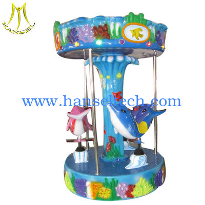 Hansel coin operated amusement equipment 3 seats mini carousel horse for sale fournisseur