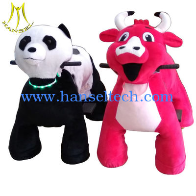 Hansel low price zippy plush electric ride on animals for shopping mall fournisseur