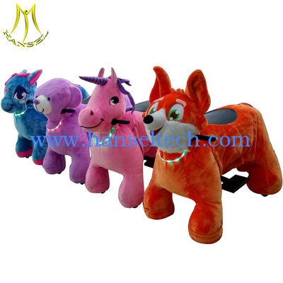 Hansel hot selling kids plush battery operated animal toy ride from China fournisseur