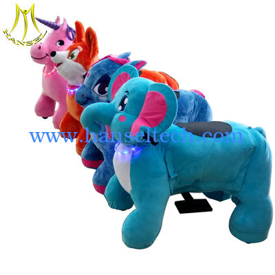 Hansel hot selling kids plush battery operated animal toy ride from China fournisseur