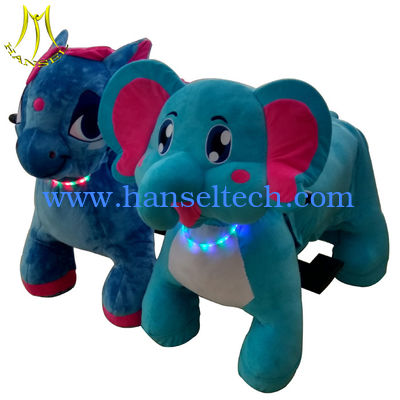 Hansel hot selling kids plush battery operated animal toy ride from China fournisseur