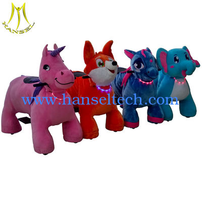 Hansel kids plush power wheels ride on animal for outdoor playground fournisseur