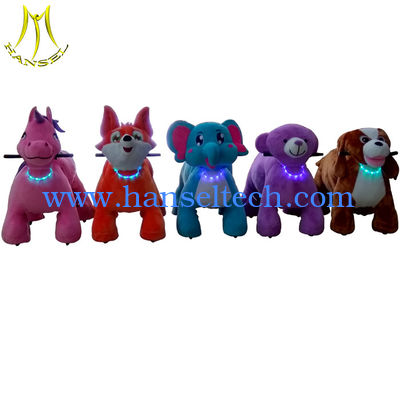 Hansel kids plush power wheels ride on animal for outdoor playground fournisseur